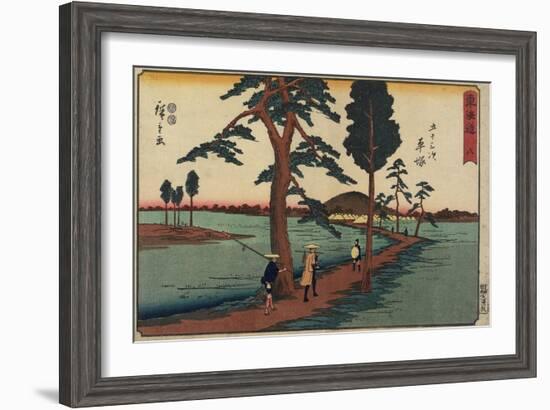 No. 8 Hiratsuka, 1847-1852-Utagawa Hiroshige-Framed Giclee Print