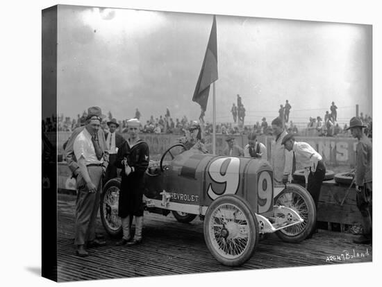 No.9 Racecar, Tacoma Speedway, Circa 1919-Marvin Boland-Stretched Canvas