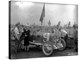 No.9 Racecar, Tacoma Speedway, Circa 1919-Marvin Boland-Stretched Canvas