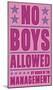 No Boys Allowed-John Golden-Mounted Art Print