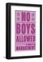 No Boys Allowed-John Golden-Framed Giclee Print