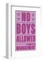 No Boys Allowed-John Golden-Framed Giclee Print