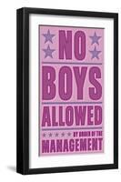 No Boys Allowed-John Golden-Framed Giclee Print