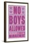 No Boys Allowed-John W^ Golden-Framed Art Print