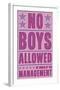 No Boys Allowed-John W^ Golden-Framed Art Print