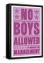 No Boys Allowed-John W Golden-Framed Stretched Canvas