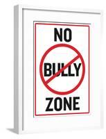 No Bully Zone Classroom Poster-null-Framed Poster