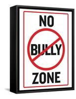 No Bully Zone Classroom Poster-null-Framed Stretched Canvas