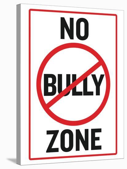 No Bully Zone Classroom Poster-null-Stretched Canvas