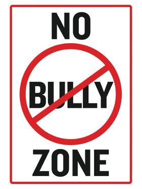 No Bully Zone Classroom Poster. 