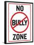 No Bully Zone Classroom Poster-null-Framed Poster