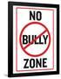 No Bully Zone Classroom Poster-null-Framed Poster