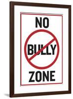 No Bully Zone Classroom-null-Framed Art Print