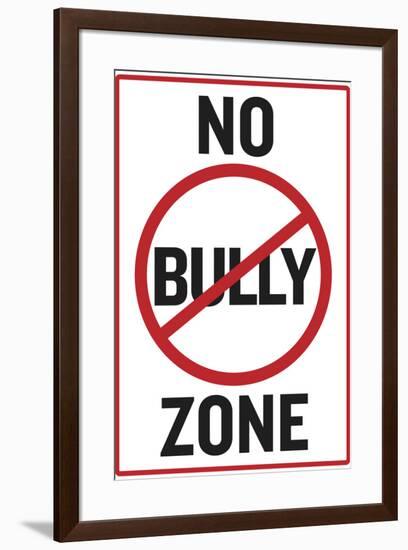 No Bully Zone Classroom-null-Framed Art Print