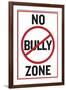 No Bully Zone Classroom-null-Framed Art Print