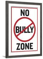 No Bully Zone Classroom-null-Framed Art Print