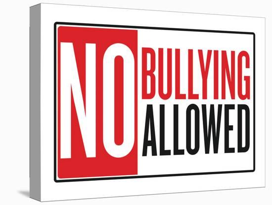 No Bullying Allowed Classroom Poster-null-Stretched Canvas