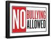 No Bullying Allowed Classroom Poster-null-Framed Poster