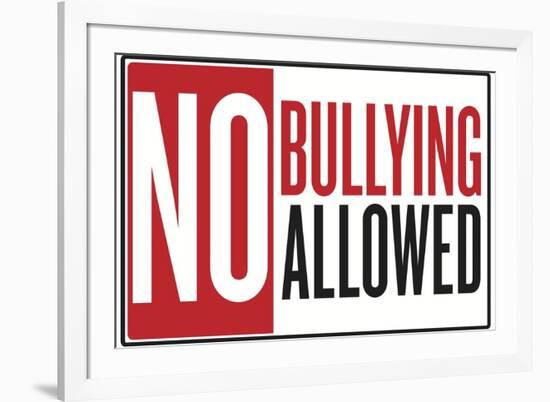 No Bullying Allowed Classroom-null-Framed Art Print