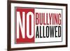 No Bullying Allowed Classroom-null-Framed Art Print