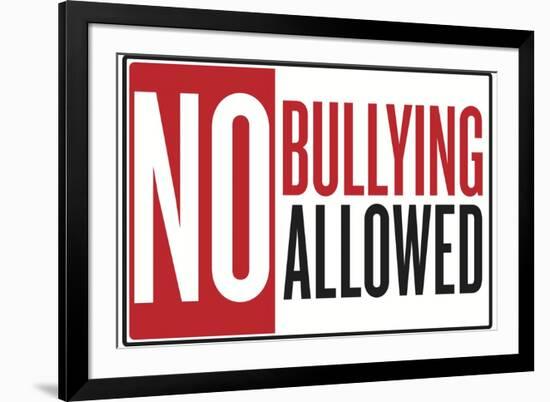 No Bullying Allowed Classroom-null-Framed Art Print