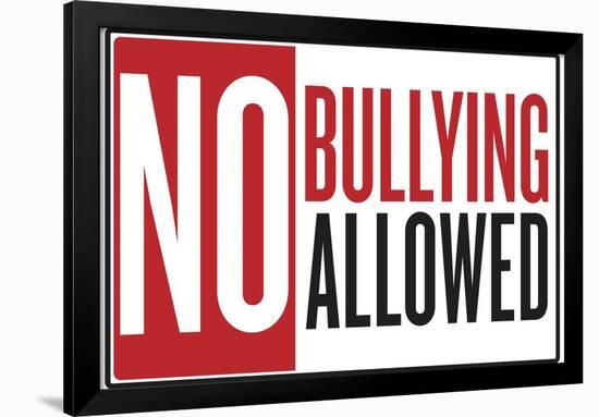 No Bullying Allowed Classroom-null-Framed Art Print