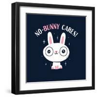 No Bunny Cares-Michael Buxton-Framed Art Print