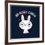 No Bunny Cares-Michael Buxton-Framed Premium Giclee Print