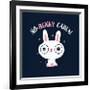 No Bunny Cares-Michael Buxton-Framed Premium Giclee Print