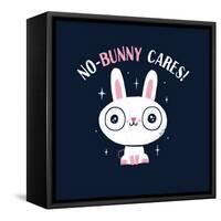 No Bunny Cares-Michael Buxton-Framed Stretched Canvas