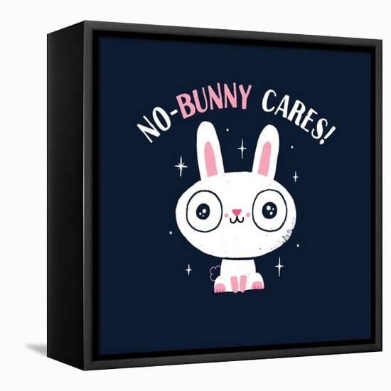 No Bunny Cares-Michael Buxton-Framed Stretched Canvas