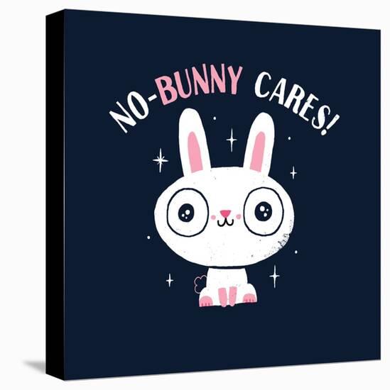 No Bunny Cares-Michael Buxton-Stretched Canvas