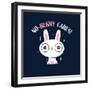 No Bunny Cares-Michael Buxton-Framed Art Print