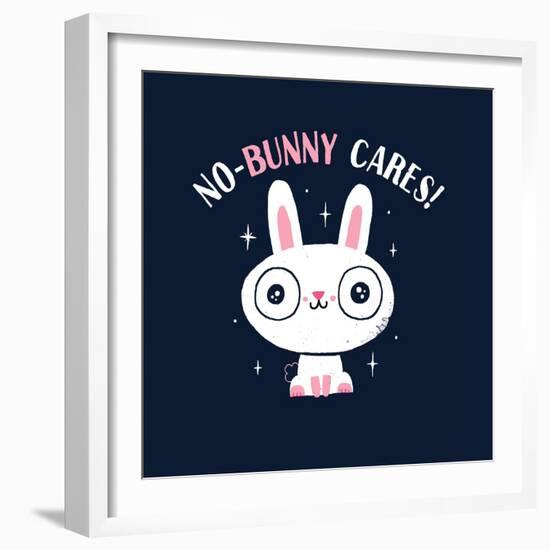 No Bunny Cares-Michael Buxton-Framed Art Print