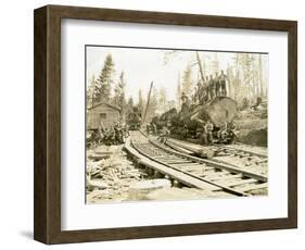 No. Camp, C.H. Clemons Logging Co, Melbourne, WA, 1918-Clark Kinsey-Framed Giclee Print