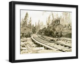 No. Camp, C.H. Clemons Logging Co, Melbourne, WA, 1918-Clark Kinsey-Framed Giclee Print