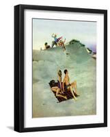 "No Chance to Be Alone", August 8, 1953-George Hughes-Framed Giclee Print