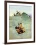 "No Chance to Be Alone", August 8, 1953-George Hughes-Framed Giclee Print