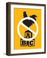 No Cock Blocking-J.J. Brando-Framed Art Print