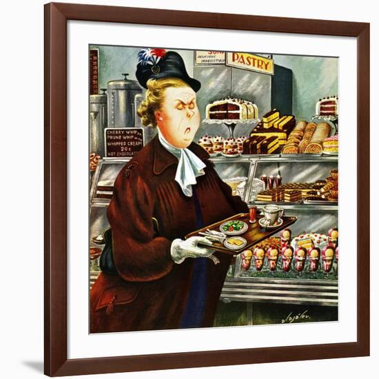 "NO Desserts," March 12, 1949-Constantin Alajalov-Framed Giclee Print