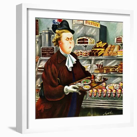 "NO Desserts," March 12, 1949-Constantin Alajalov-Framed Giclee Print