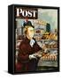 "NO Desserts," Saturday Evening Post Cover, March 12, 1949-Constantin Alajalov-Framed Stretched Canvas
