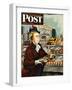 "NO Desserts," Saturday Evening Post Cover, March 12, 1949-Constantin Alajalov-Framed Giclee Print