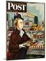 "NO Desserts," Saturday Evening Post Cover, March 12, 1949-Constantin Alajalov-Mounted Premium Giclee Print