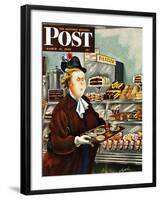 "NO Desserts," Saturday Evening Post Cover, March 12, 1949-Constantin Alajalov-Framed Giclee Print