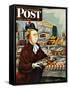 "NO Desserts," Saturday Evening Post Cover, March 12, 1949-Constantin Alajalov-Framed Stretched Canvas