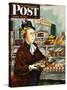"NO Desserts," Saturday Evening Post Cover, March 12, 1949-Constantin Alajalov-Stretched Canvas