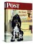 "No Dogs Allowed," Saturday Evening Post Cover, August 24, 1946-Albert Staehle-Stretched Canvas