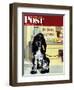 "No Dogs Allowed," Saturday Evening Post Cover, August 24, 1946-Albert Staehle-Framed Giclee Print