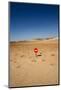 No-Entry Sign in the Desert-Johan Swanepoel-Mounted Photographic Print